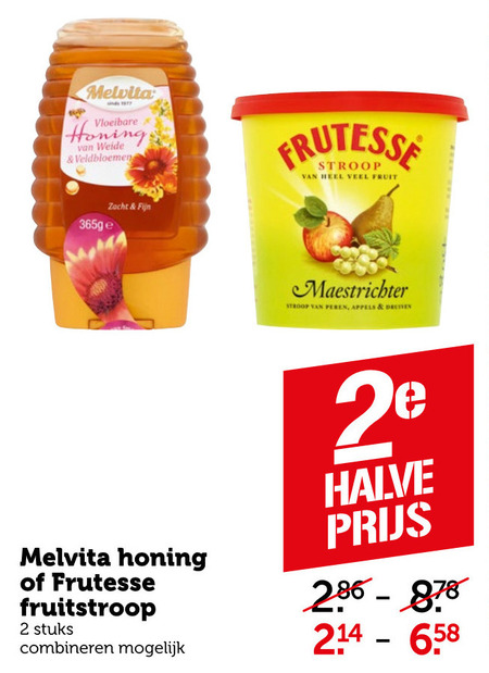 Frutesse   honing, appelstroop folder aanbieding bij  Coop - details