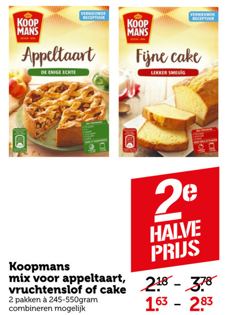 Koopmans   bakmix, cakemix folder aanbieding bij  Coop - details