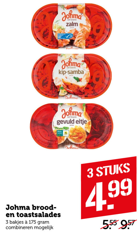 Johma   salade folder aanbieding bij  Coop - details