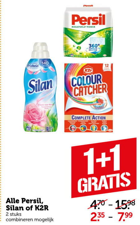 Persil   wasmiddel, wasdoekjes folder aanbieding bij  Coop - details