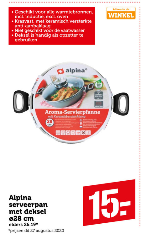 Alpina   hapjespan folder aanbieding bij  Coop - details