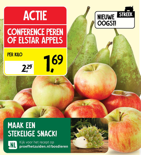 Conference   elstar appelen, peren folder aanbieding bij  Jan Linders - details