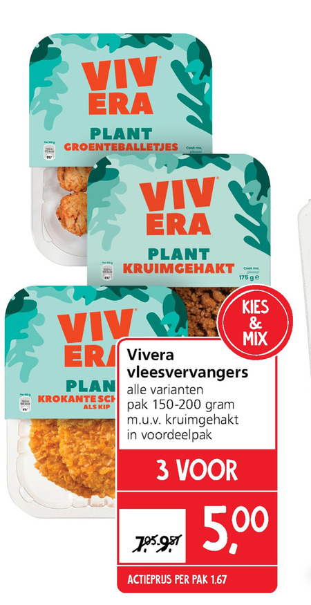 Vivera   vegetarisch folder aanbieding bij  Jan Linders - details