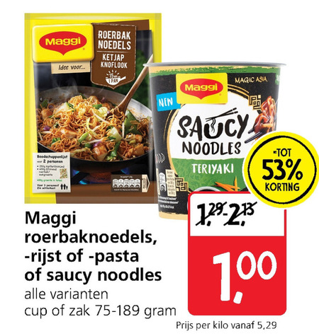 Maggi   noodles folder aanbieding bij  Jan Linders - details