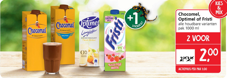 Chocomel   drinkyoghurt, chocolademelk folder aanbieding bij  Jan Linders - details