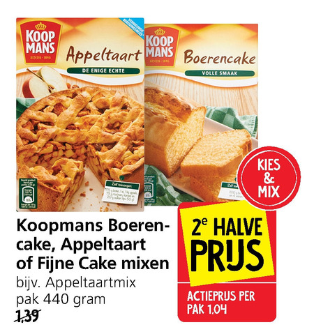 Koopmans   cakemix, bakmix folder aanbieding bij  Jan Linders - details