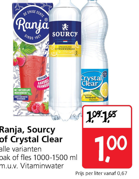 Sourcy   fruitdrank folder aanbieding bij  Jan Linders - details