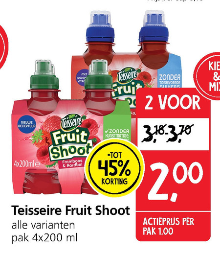 Teisseire   fruitdrank folder aanbieding bij  Jan Linders - details