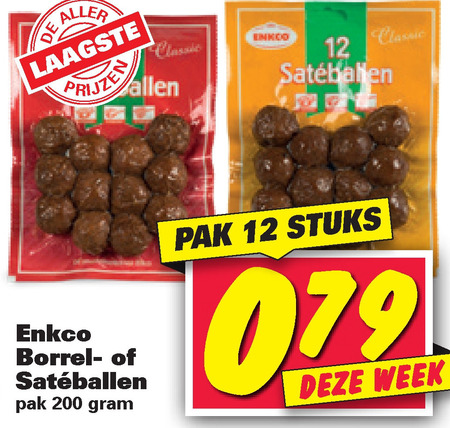 Enkco   gehaktballetjes folder aanbieding bij  Nettorama - details