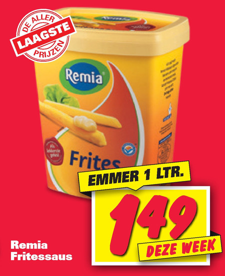 Remia   fritessaus folder aanbieding bij  Nettorama - details