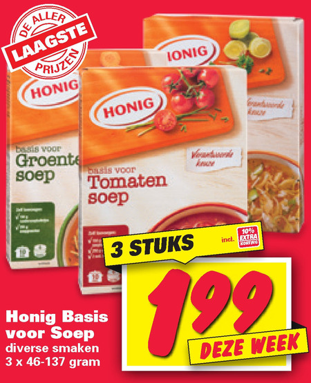 Honig   soep folder aanbieding bij  Nettorama - details