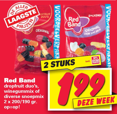 Red Band   drop, snoep folder aanbieding bij  Nettorama - details