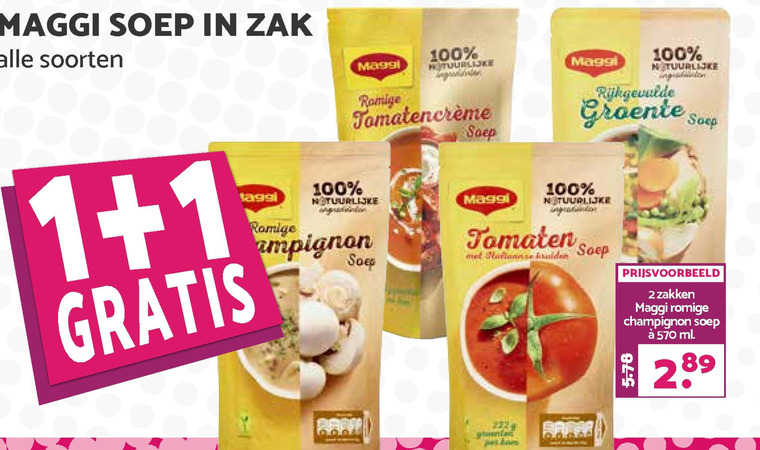 Maggi   soep folder aanbieding bij  MCD Supermarkt Basis - details