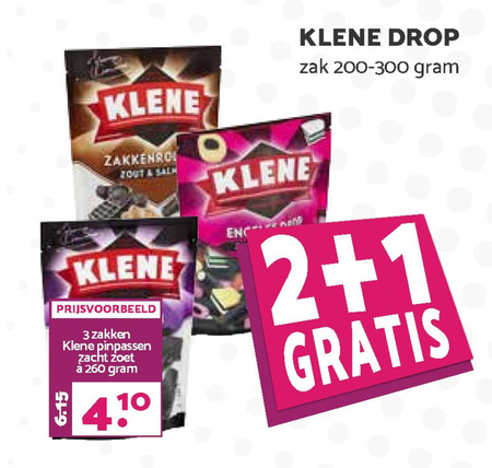 Klene   drop folder aanbieding bij  MCD Supermarkt Basis - details