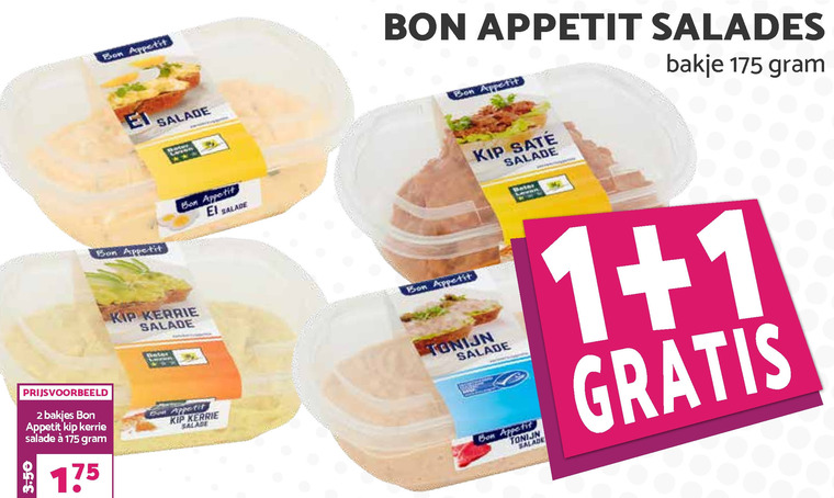 Bon Appetit   salade folder aanbieding bij  Boons Markt - details