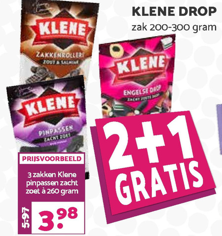 Klene   drop folder aanbieding bij  Boons Markt - details