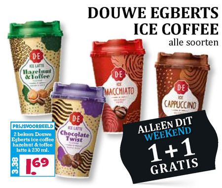 Douwe Egberts   ijskoffie folder aanbieding bij  Boons Markt - details
