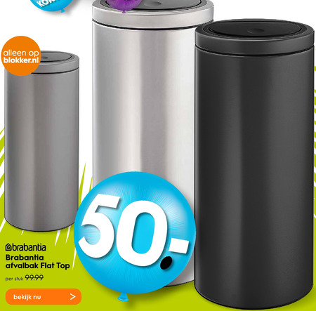 Brabantia   afvalemmer folder aanbieding bij  Blokker - details