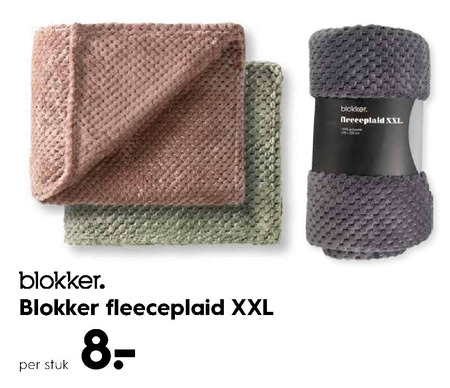 Blokker Huismerk   plaid folder aanbieding bij  Blokker - details