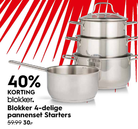 Blokker Huismerk   pannenset folder aanbieding bij  Blokker - details