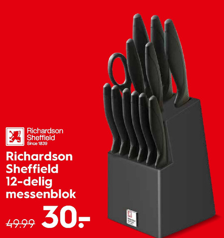 Richardson Sheffield   messenblok folder aanbieding bij  Blokker - details