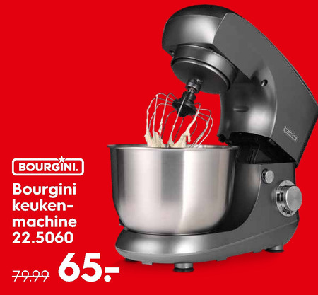 Bourgini   keukenmachine folder aanbieding bij  Blokker - details