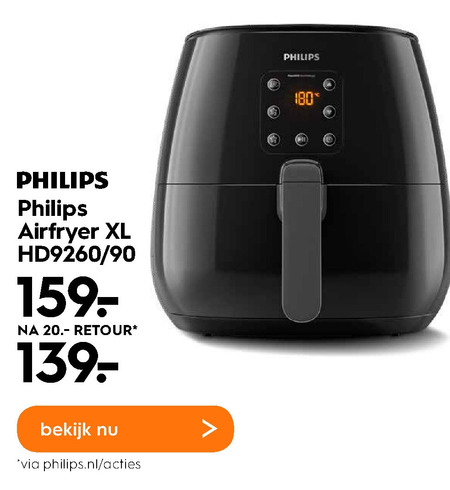 Philips   friteuse folder aanbieding bij  Blokker - details