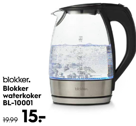 Blokker Huismerk   waterkoker folder aanbieding bij  Blokker - details