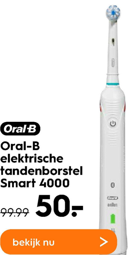 Braun Oral-B   electrische tandenborstel folder aanbieding bij  Blokker - details