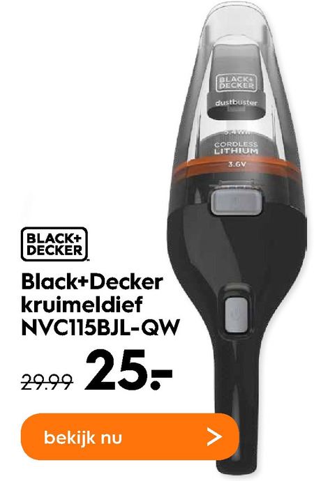 Tien jaar Lunch verwijzen Black and Decker kruimelzuiger folder aanbieding bij Blokker - details