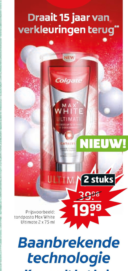 Colgate   tandpasta folder aanbieding bij  Trekpleister - details