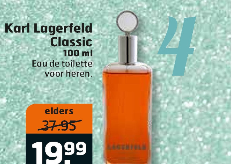 Karl Lagerfeld   eau de toilette folder aanbieding bij  Trekpleister - details