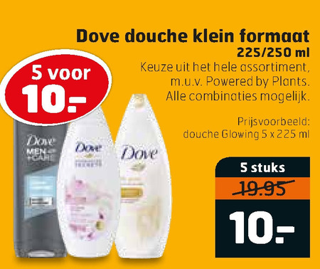 Dove   douchegel folder aanbieding bij  Trekpleister - details