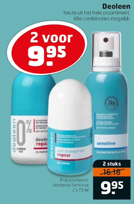 Deoleen   deodorant folder aanbieding bij  Trekpleister - details