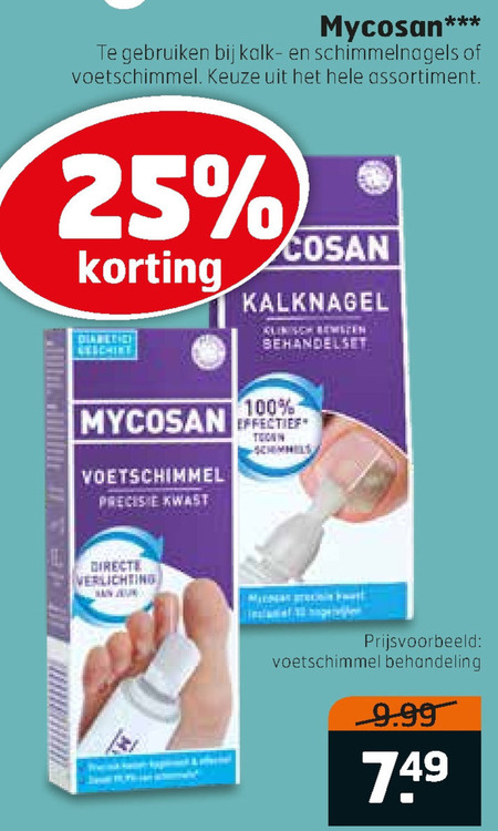 Mycosan   nagelverzorging folder aanbieding bij  Trekpleister - details