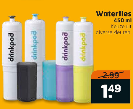 Drinkpod   drinkfles folder aanbieding bij  Trekpleister - details