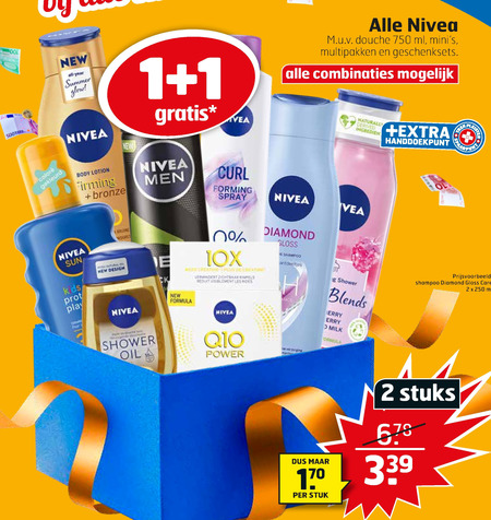 Nivea   shampoo, dagcreme folder aanbieding bij  Trekpleister - details