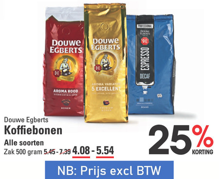 Douwe Egberts   koffiebonen folder aanbieding bij  Sligro - details