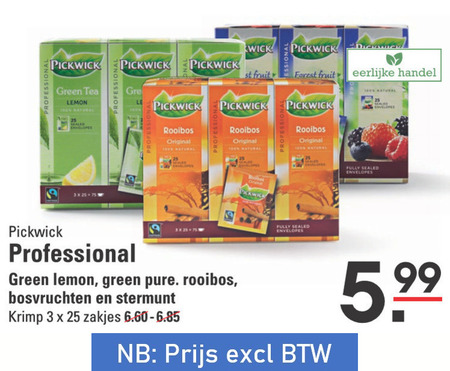 Pickwick   thee folder aanbieding bij  Sligro - details