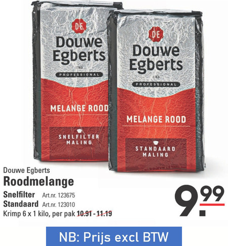 Douwe Egberts   koffie folder aanbieding bij  Sligro - details