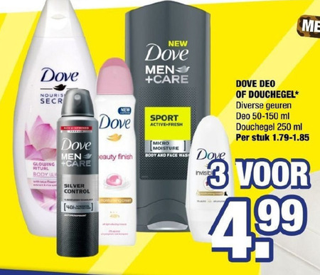 Dove   douchegel, deodorant folder aanbieding bij  Big Bazar - details