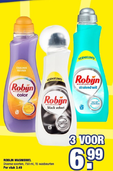 Robijn   wasmiddel folder aanbieding bij  Big Bazar - details