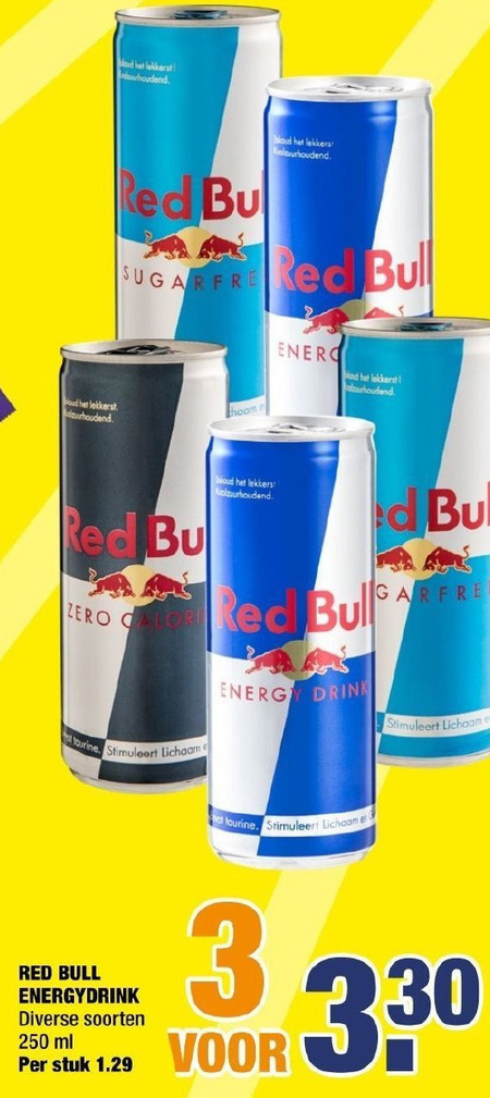 Red Bull   energiedrank folder aanbieding bij  Big Bazar - details