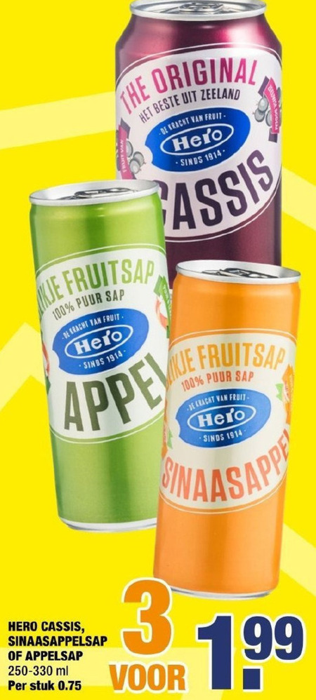 Hero   frisdrank, fruitdrank folder aanbieding bij  Big Bazar - details