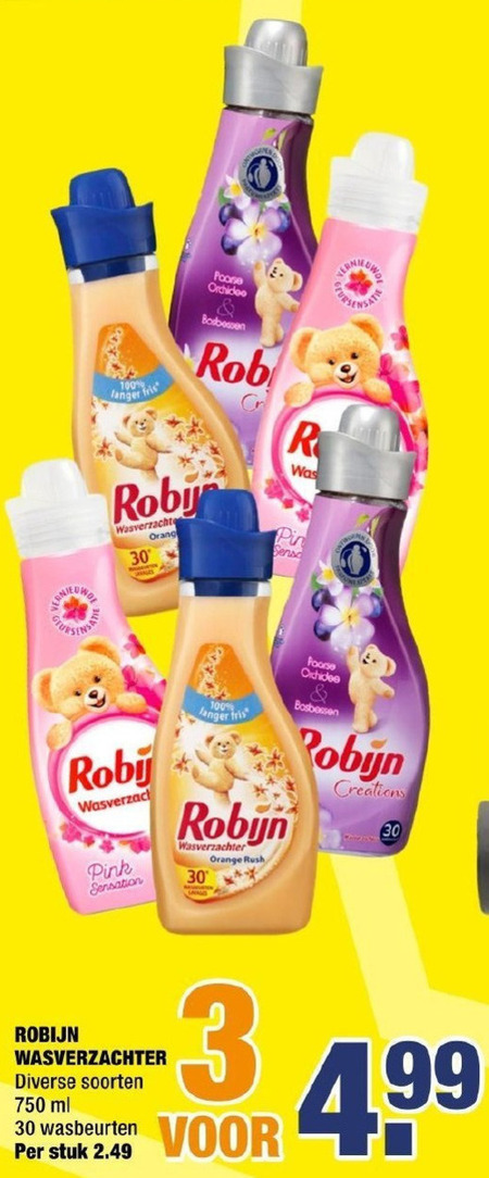 Robijn   wasverzachter folder aanbieding bij  Big Bazar - details