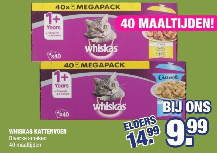 Whiskas   kattenvoer folder aanbieding bij  Big Bazar - details