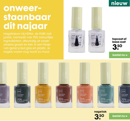 Hema huismerk   nagellak folder aanbieding bij  Hema - details