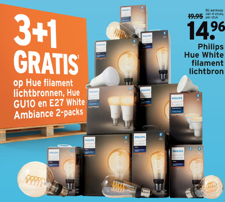 Philips   smart ledlamp folder aanbieding bij  Gamma - details