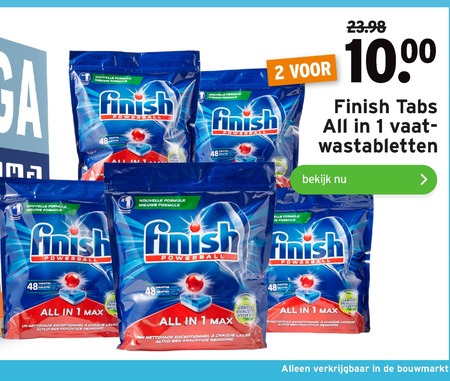 Finish   vaatwasmiddel folder aanbieding bij  Gamma - details