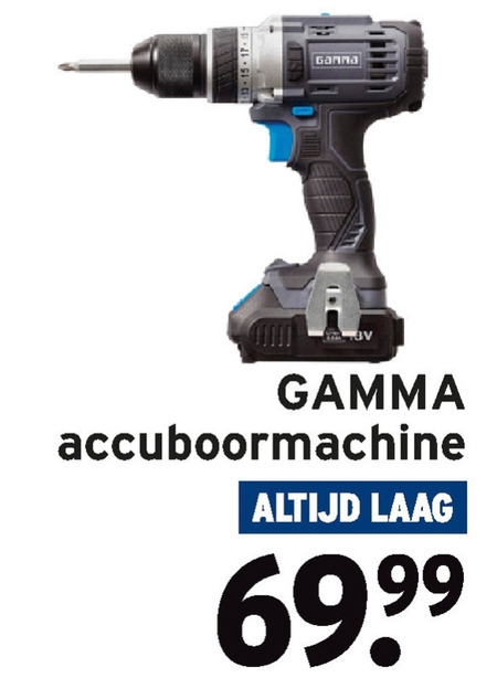 Gamma Huismerk   accuboormachine folder aanbieding bij  Gamma - details